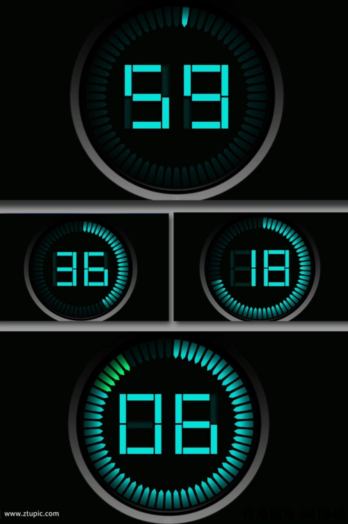机械60秒科技风倒计时