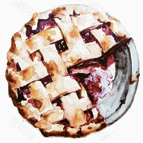 手绘草莓酱可丽饼