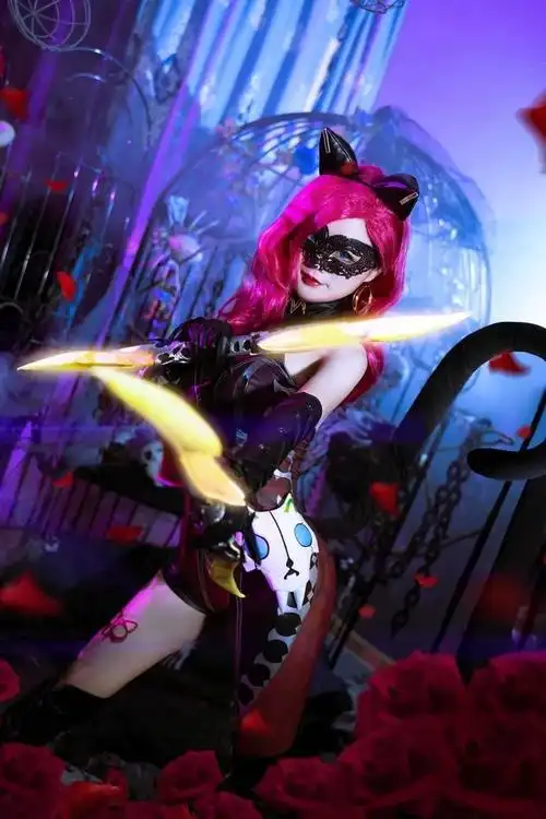 【cos】王者荣耀 阿珂 暗夜猫娘