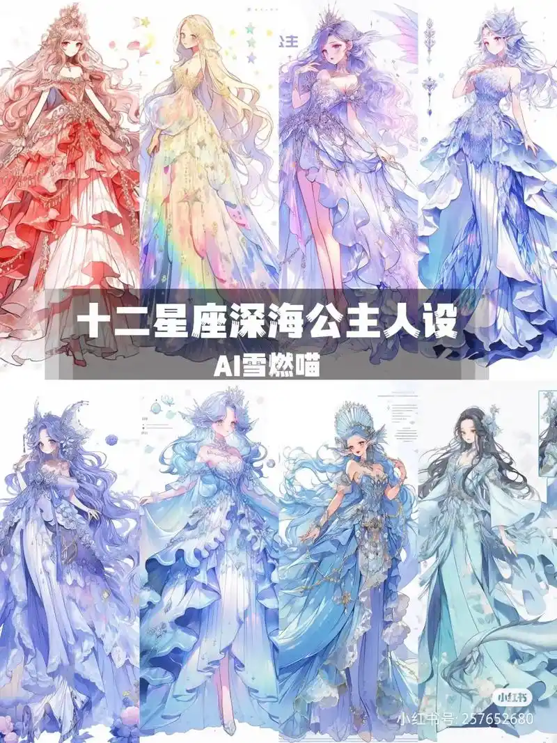 十二星座海族公主|角色设计 白羊座:珊瑚公主 金牛座:海星公 - 抖音