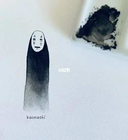 无脸男  #宫崎骏千与千寻  #千与千寻  #水彩画  #寻找小红书绘画大神