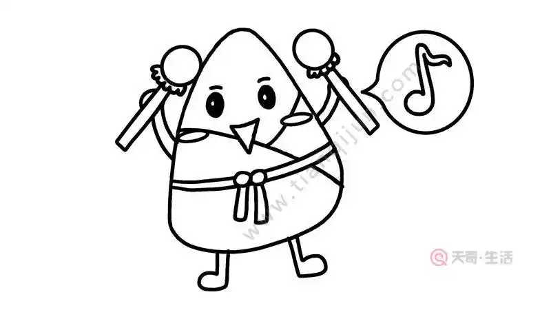 端午节简笔画画法 端午节简笔画步骤