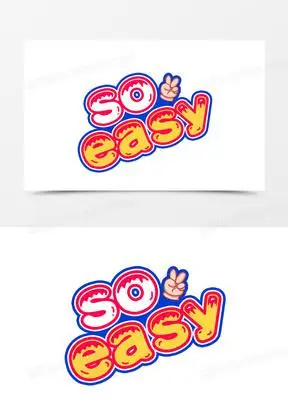 soeasy超简单英文卡通艺术字