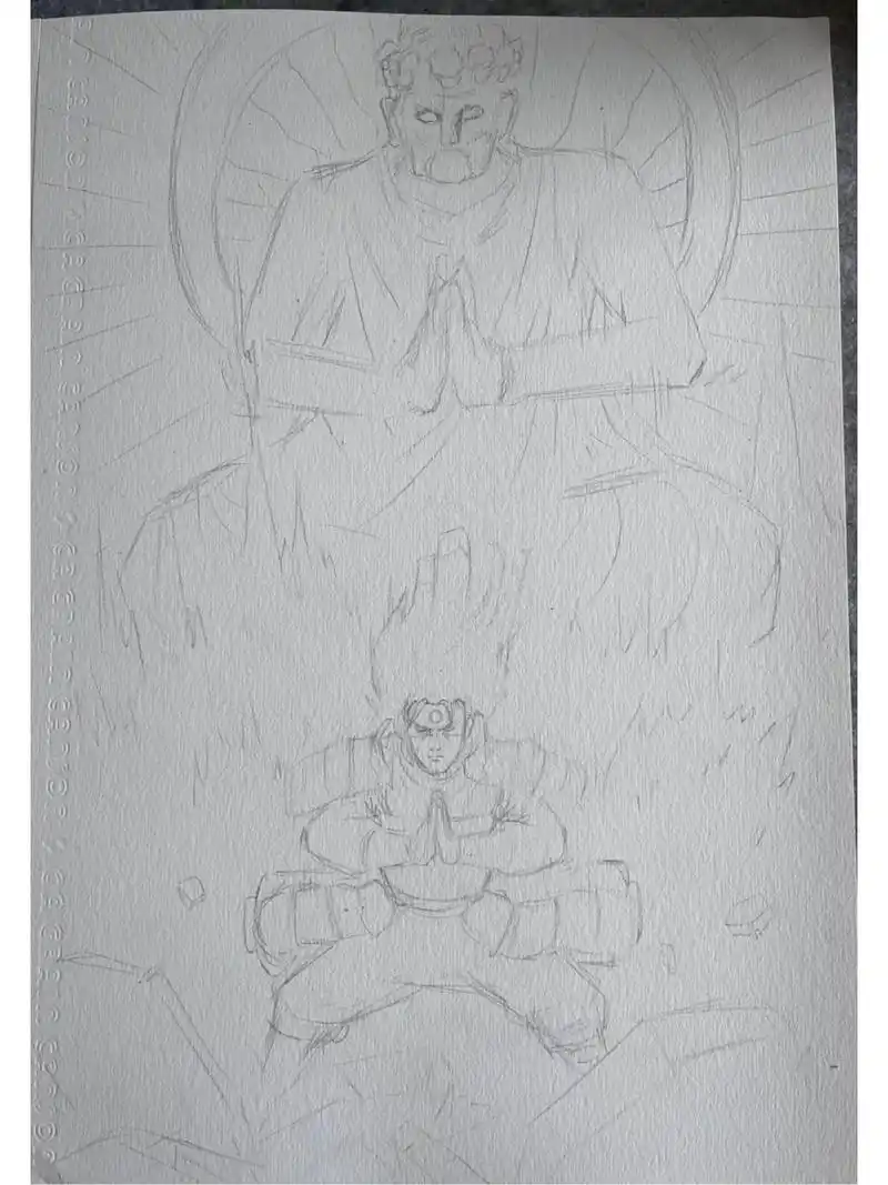 火影忍者千手柱间 下午随手涂涂画画