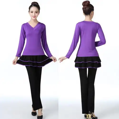 广场舞服装新款套装秋装跳舞衣服女裙子中老年舞蹈服臻依缘视频