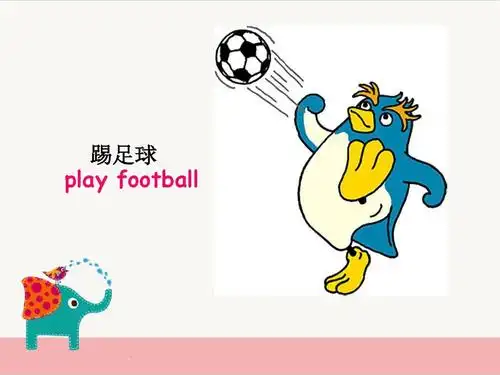 踢足球 play football