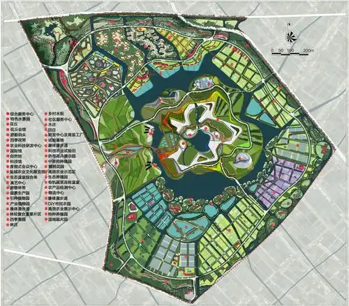 盐城伍佑生态高效农业示范园规划设计-总平面图