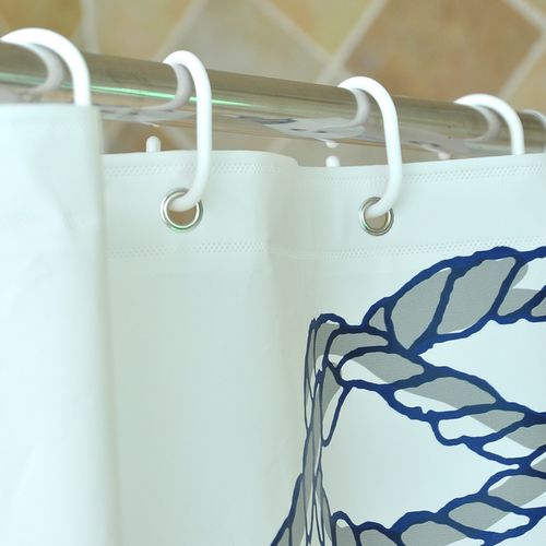 防水打孔防霉塑料帘子浴室水浴卫生间隔断遮挡浴帘