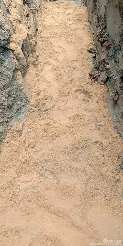 污水管道基础砂垫层