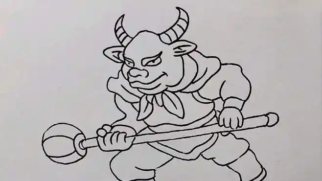 牛魔王简笔画来了.-母婴亲子视频-搜狐视频