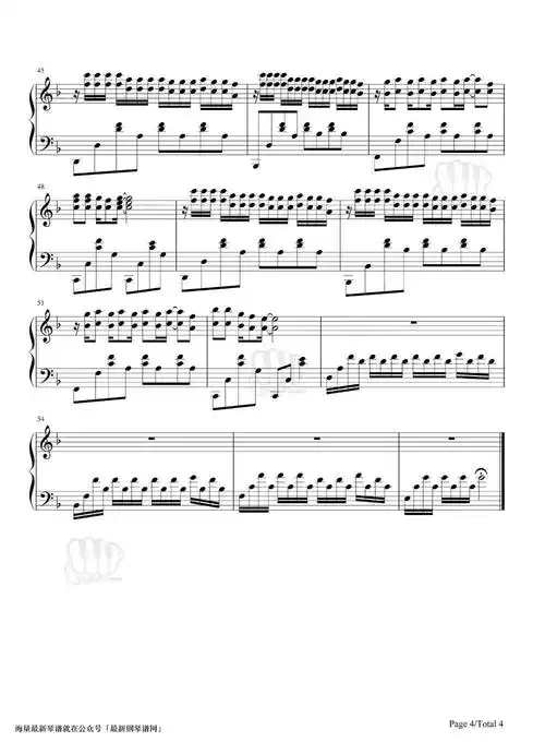 侧脸钢琴谱简谱
