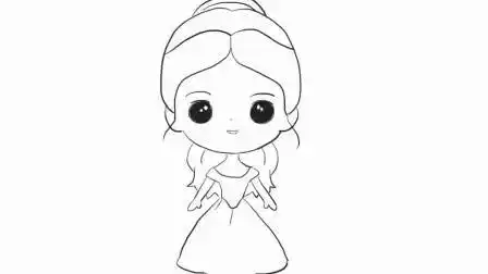 贝儿公主简笔画 贝儿公主简笔画图片大全