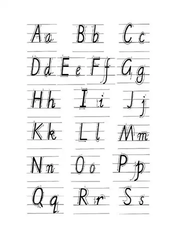 26个字母手写体大小写
