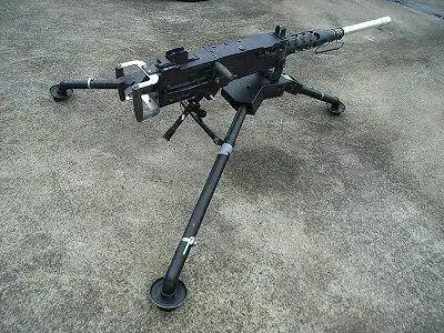 牛人自制重机枪