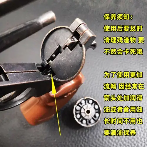 金属砸炮枪儿童玩具枪8090怀旧左轮枪手枪收藏级模型年会演出道具