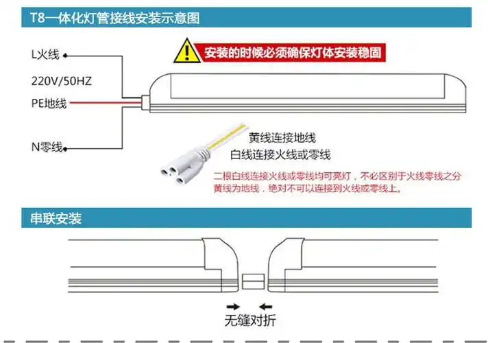 晨臻通用t8led消防应急照明灯管全套停电带蓄电池支架灯充电一体化