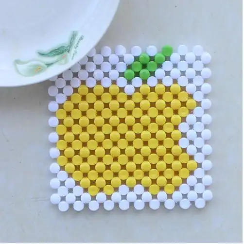 群芬爱diy手工串珠 时尚/创意 亚克力珠 隔热垫 kt猫杯垫材料包