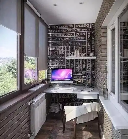 9套阳台书房装修设计,收藏起来吧