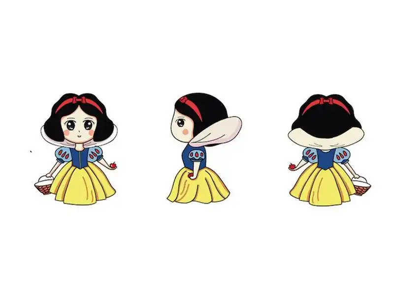 15组人物角色设计三视图展示