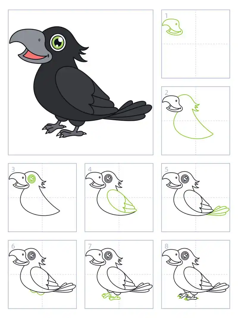 简笔画73期|乌鸦