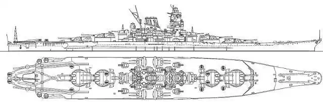 蒙大拿号战列舰简笔画