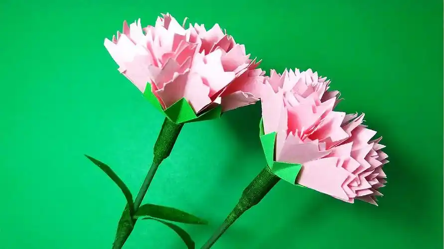 康乃馨折纸教程