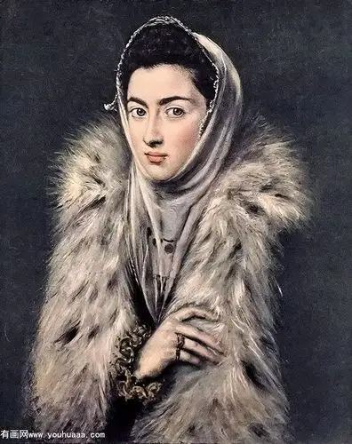 格列柯《貂衣贵妇 - lady with a fur》