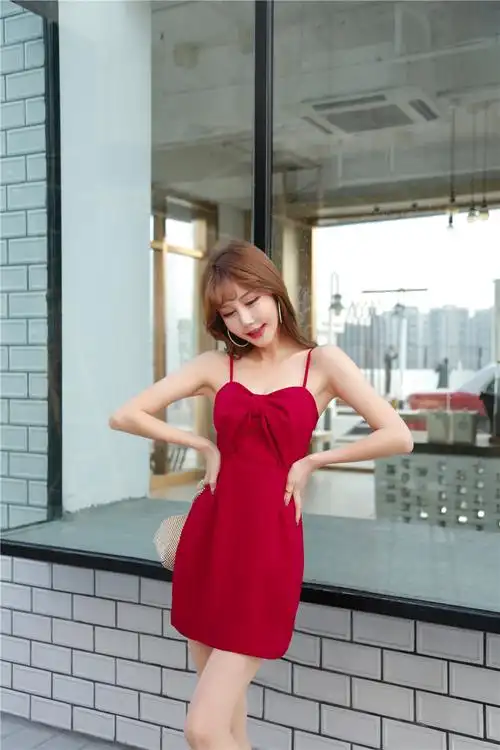 92717#夜店女装时尚夜场酒吧包臀超短裙子紧身显瘦低胸性感连衣裙