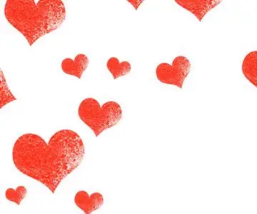 优雅的白色心图片