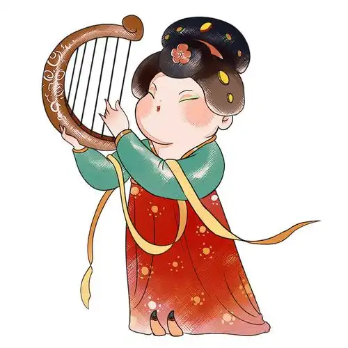 可可爱爱的q版唐朝仕女头像