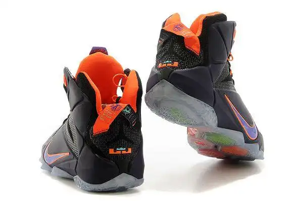 nike lebron 12 elite 詹姆士12代 网面透气六角缓震男生篮球鞋 黑