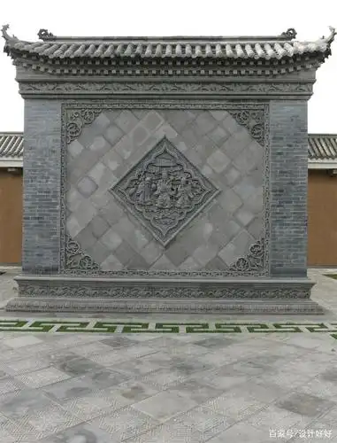 现代照壁装饰 现代房屋,照壁装饰一般采用瓷砖,石材,铁艺,铜艺,木雕