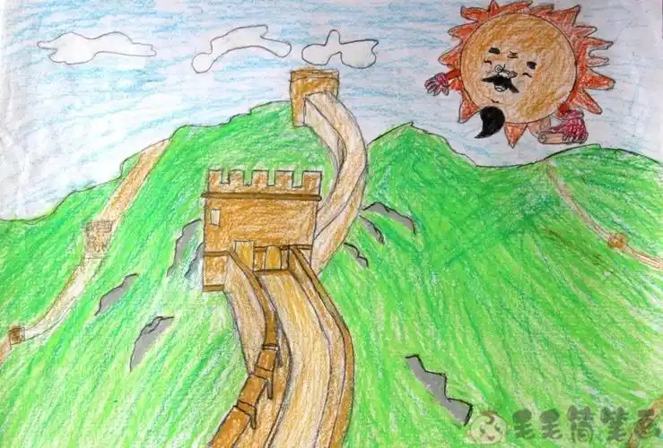 简笔画万里长城怎么画