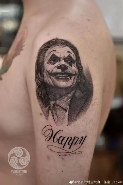 北京纹身##写实纹身##云绣堂刺青##小丑纹身##杰昆·菲尼克斯