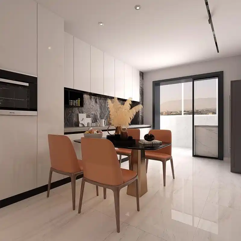 秦安路小学120平三居室简约风格装修效果图