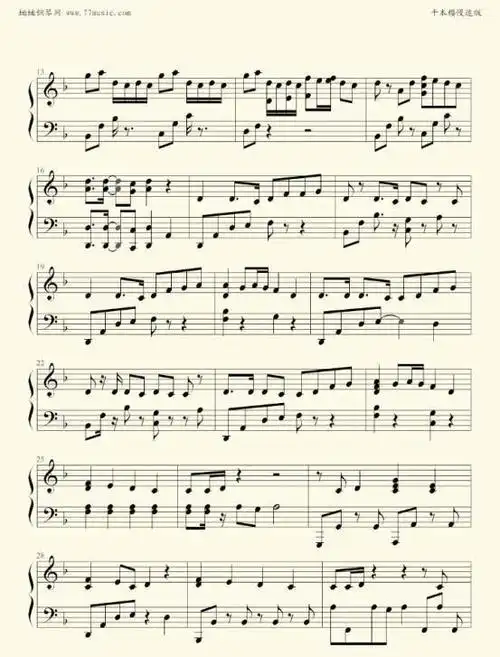 大家想要的钢琴谱《勿念他归》就在这里啦.