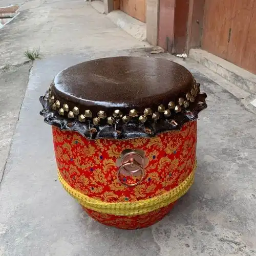 舞狮鼓佛山狮鼓12寸14寸16寸18寸20寸牛皮鼓舞狮醒狮鼓大鼓22寸黑金