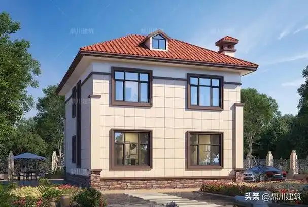 农村三层140平米自建房(12.3米二层自建房)(2)