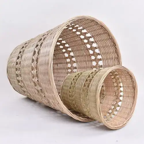 竹编脏衣篮衣服收纳筐脏衣篓垃圾桶大号衣物家用竹编