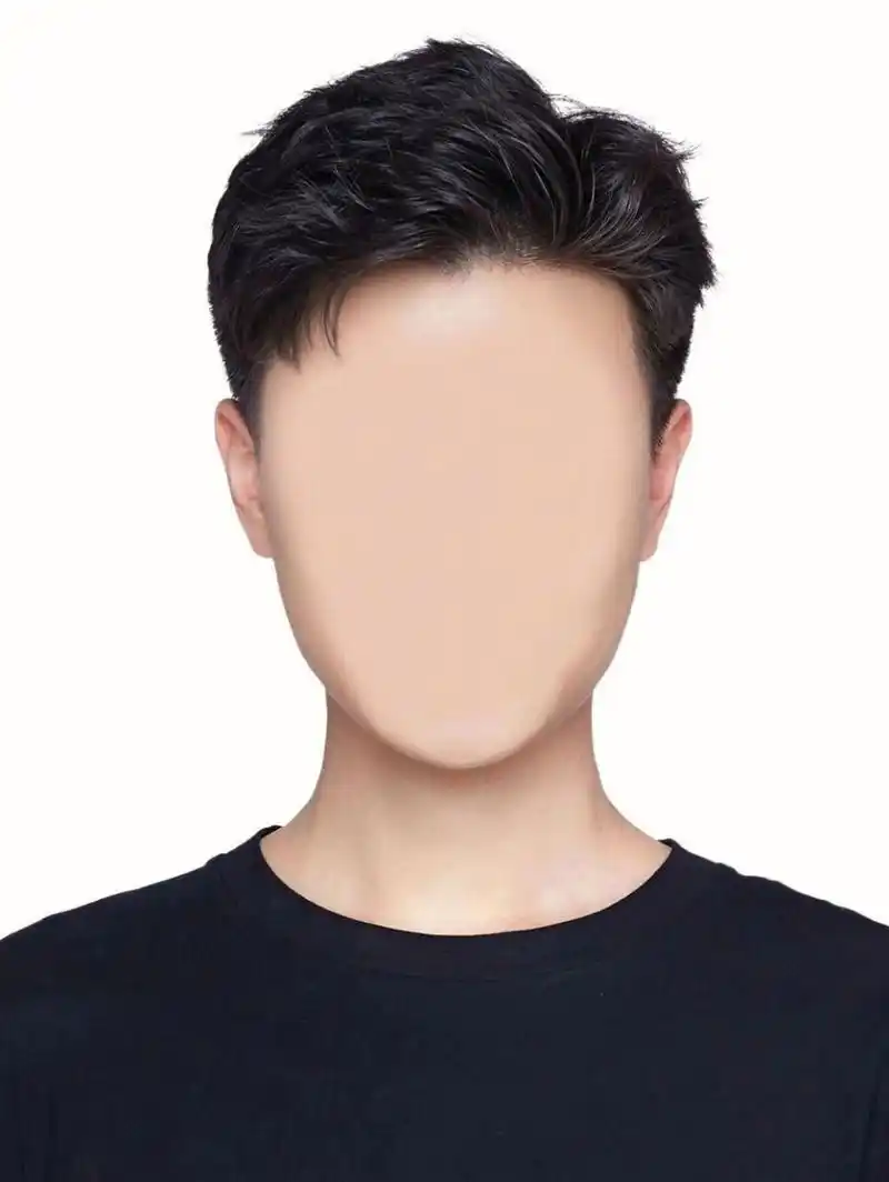 男生证件照百搭模板,可用于简历,考证 白衬衫或者西装都是不错的选择