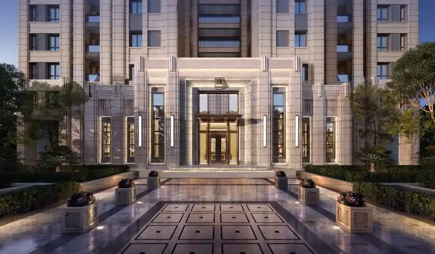 效果图:t4户型单元入口效果图