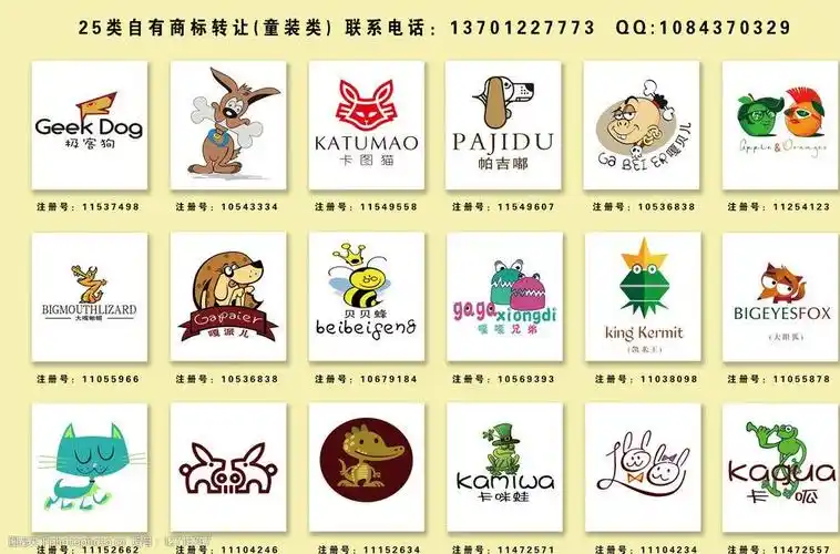 儿童服装商标图片