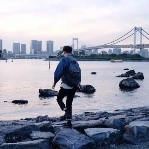 男头 背影 清新