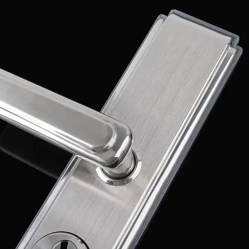 门锁c级锁芯大门木门机械锁加厚不锈钢面板把手 面板 方形锁体 c级锁