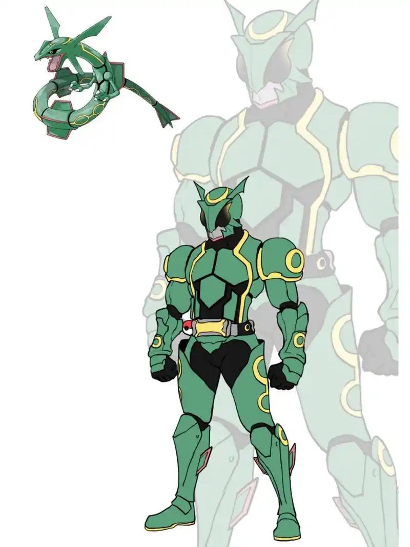 绘画日记|假面骑士x宝可梦 假面骑士裂空座!登场!