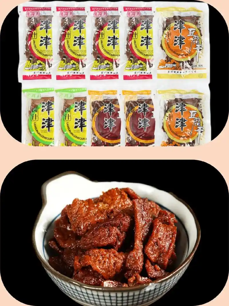 卤汁豆腐干苏州特产五香豆干零食素食.#图文掘金计划 津津卤汁 - 抖音
