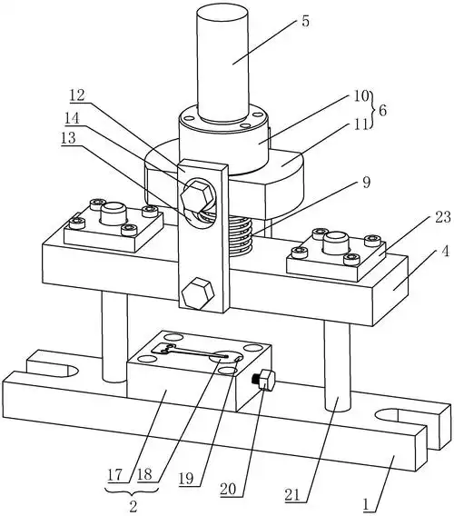 弹簧片的铆接工装