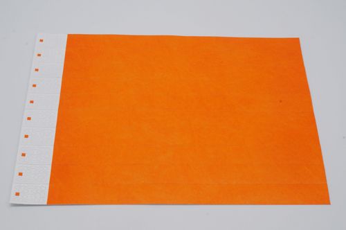 定做二维码一次性纸手环腕带门票入场券儿童游乐园派对定制 桔色100个