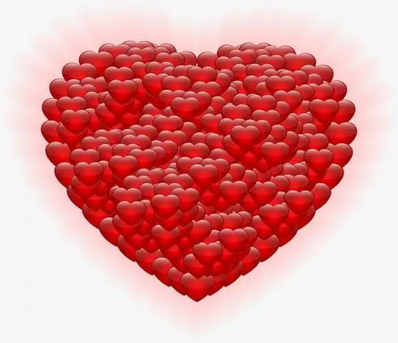 红色卡通手绘心形红心爱心元素设计【免抠元素png】-90设计网