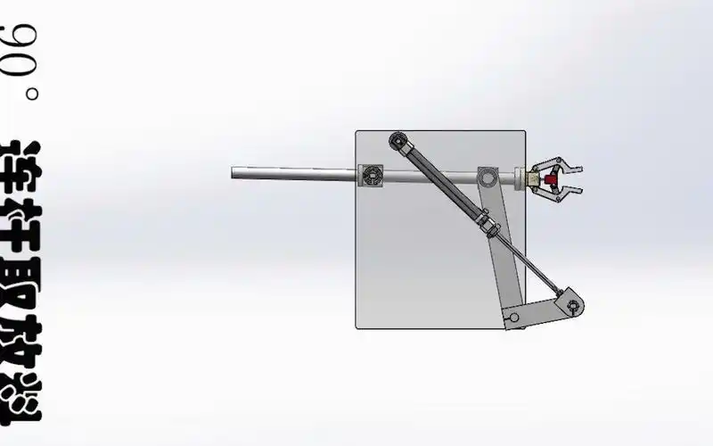 90°连杆取放料机构动画